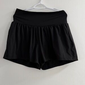 HALARA Women's High Waist Black Shorts